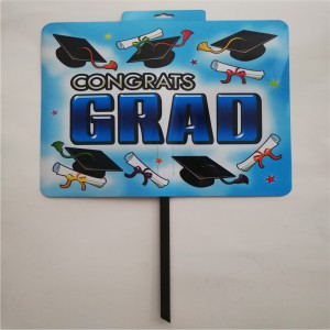 Пользовательские печати наружного использования Двор Знак Пластиковый лист Праздничные украшения