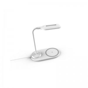 QI 10W fast 2in1 мебель многофункциональное беспроводное зарядное устройство с лампой KPS-9002