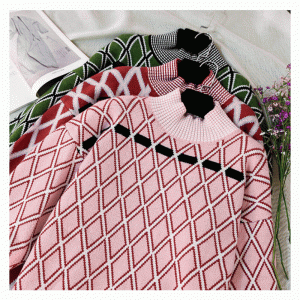 Половина водолазки плюс размер женщин вязать свитер платье