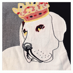 Custom Logo Свободный Американский Европейский Размер Корона Собака женская Пуловер Свитер Платье