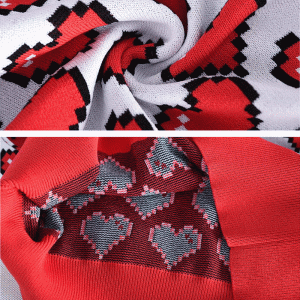 OEM \u0026 ODM 100% хлопок сердца жаккардовые женские вязаные свитера