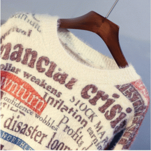 2019 обычай имитация шерсти норки зима свободно фонарь рукавом дамы пуловер трикотаж свитер