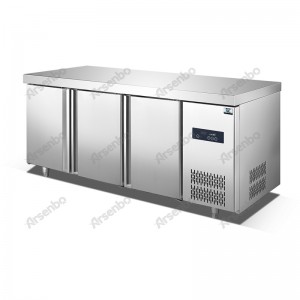 Роскошный дизайн коммерческая кухня под рабочей поверхностью морозильник холодильник рабочий стол suitalbe для выпечки 400 * 600 мм