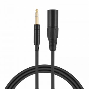 TRS 6,35 мм (1/4 дюйма) штекер к XLR, черный