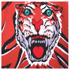 Пользовательские OEM тигровая голова жаккардовые зимние толстые шерстяные вязаные свитера