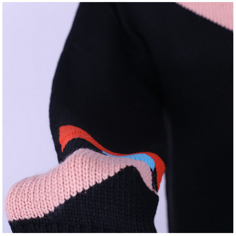 Пользовательские шерсти OEM длинное тело полосатый свитер моды 2018 женщин