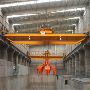 Двухбалочный мостовой кран с грейфером