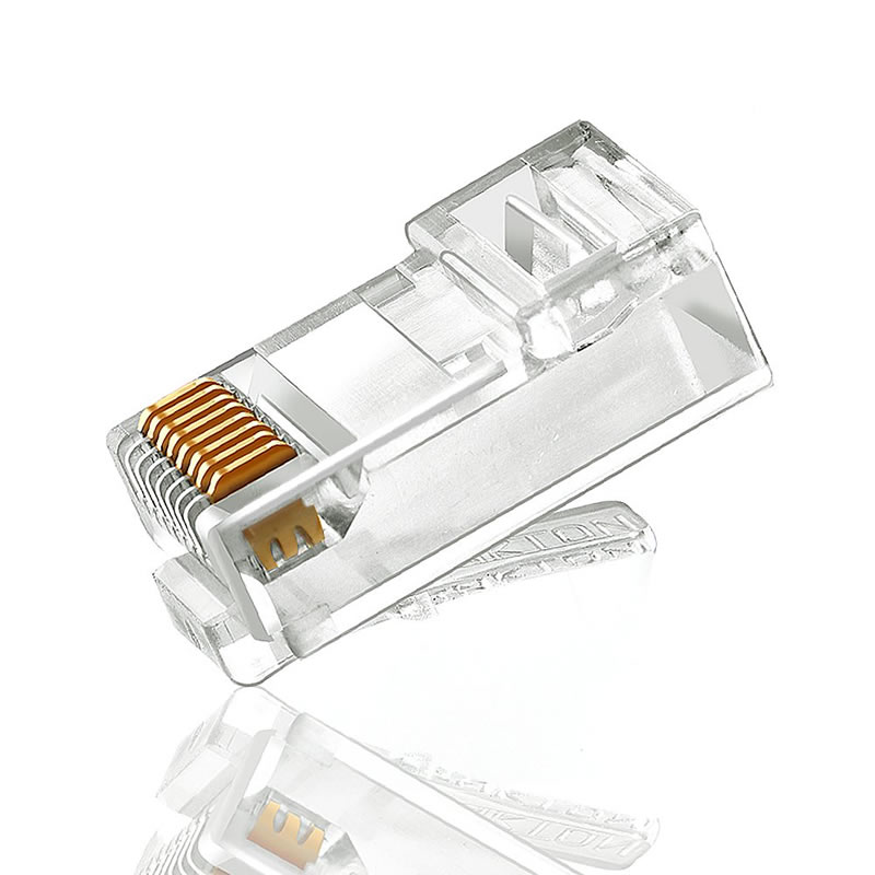 CAT5 CAT5E CAT6 Разъем 8P8C UTP позолоченный кристалл Ethernet Ethernet