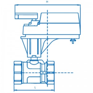 Шаровой кран с электрическим управлением серии VF1 ...