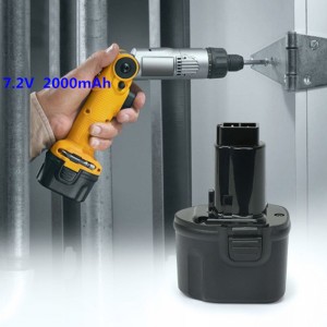 Замена аккумуляторной батареи Ni-Cd 7.2V 2000mAh для Dewalt DE9057, DE9085, DW9057
