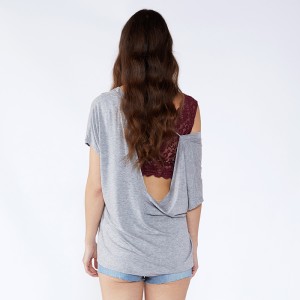 Асимметричные последние дизайны шеи Дизайн спинки блузки для девочек JCGJ190315080