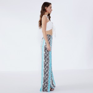 Высокое качество последние конструкции сплит вибрации женщины гарем мешковатые брюки