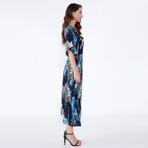 Африканский дизайн элегантных женщин леди шифоновое платье Повседневные платья Лето JSDJ2558