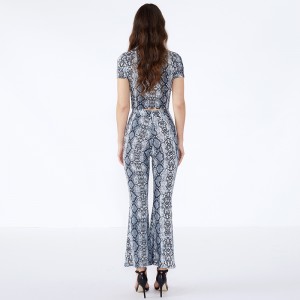 Леопардовый принт Bodycon Шорты Модный комплект из двух частей Женская одежда