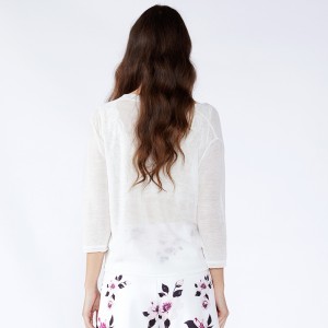 Женская белая корейская женская комплект из двух частей Женская одежда Блузки с длинным рукавом