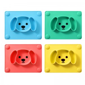 NEW детская посуда силиконовые разделенные тарелки