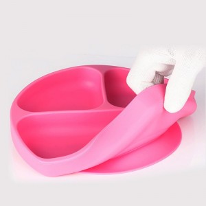 пищевая силиконовая присоска резиновая детская тарелка