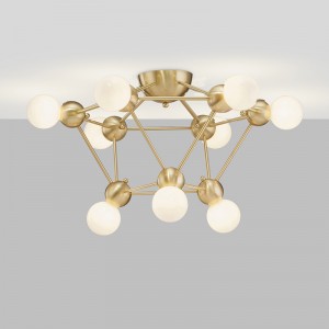 Новое Стеклянное Простое Искусство Металлическая Личность Модная Люстра Km2134