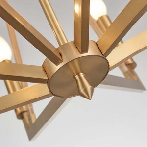 Простая Креативная Деревянная Гостиница Железа Дома Люстра Km2122