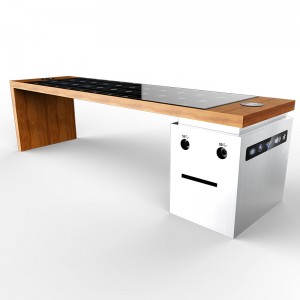 2019 Современный Дизайн Смарт Солнечная Уличная Мебель Сад Скамейка Спинки