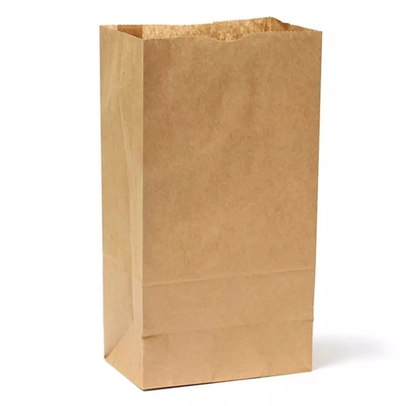 бумажный мешок пищевой бумажный мешок коричневый переработанный роскошный торговый супермаркет бумажный мешок