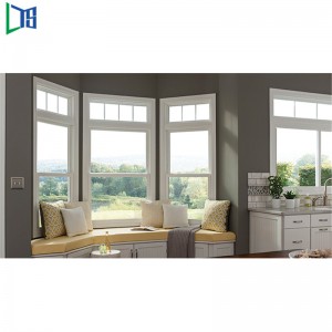 Вертикальные раздвижные окна коммерческого класса с поверхностной обработкой сеткой и порошковым покрытием