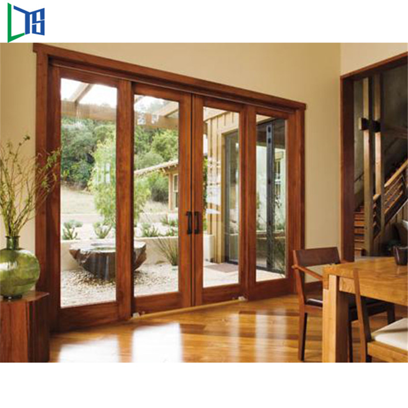 Раздвижная дверь алюминиевой рамки деревянного цвета системы Австралии с немецким оборудованием тавра для коммерческого использования дома