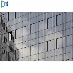 Изолирующая ненесущая стена алюминиевого двойного остекления Semi видимой рамки для товарного сорта