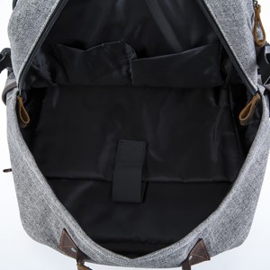 18SC-6892D 15 лет фабрика гуанчжоу новое прибытие мужские на заказ оптовая ноутбук винтаж натуральная кожа холст рюкзак