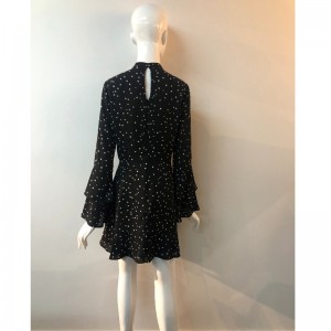 БЕЛОЕ ЗВЕЗДНОЕ ПЕЧАТЬ ПЛАТЬЕ JLWD0007