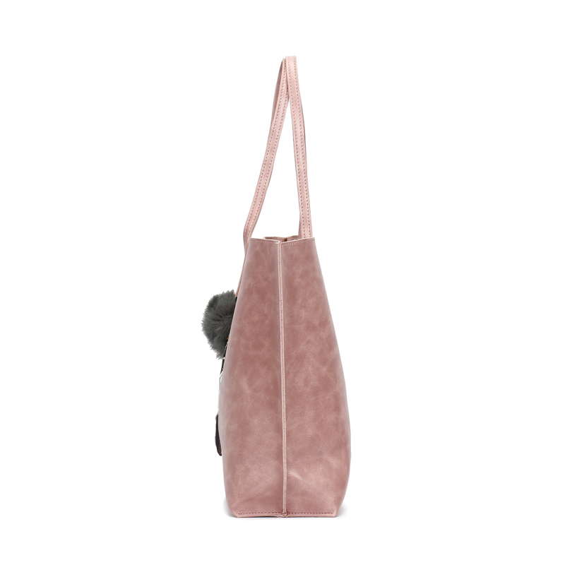 HD0823 - Фабрика сразу продаёт розовые овощные сумки из искусственной кожи для женщин