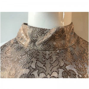 ПЛАТЬЕ ИЗ ЖАККАРДА ВЫСОКОГО ШЕЯ JLWD0016