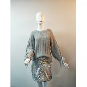 СВИТЕР СЕРЫХ ЭКИПАЖА RLWS0026F