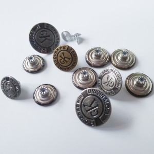 Изготовленная на заказ мода напечатала вокруг кнопки металла щелчковой на джинсы 10