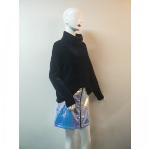 ЧЕРНЫЙ ВЫСОКОКОННЫЙ СВИТЕР RLWS0054F