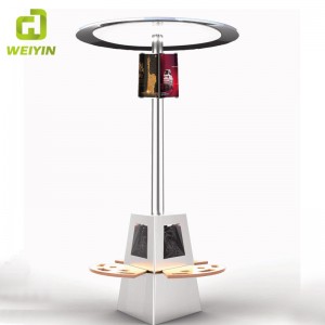 Smart Solar Powered Рекламная скамейка со светодиодной подсветкой USB зарядное устройство для наружного