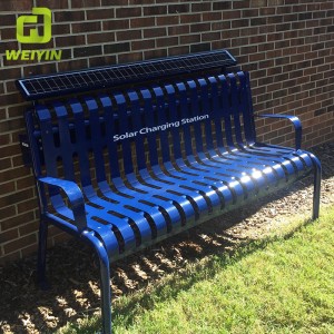 Стенд металла заряжателя мобильного телефона солнечной силы для напольного парка