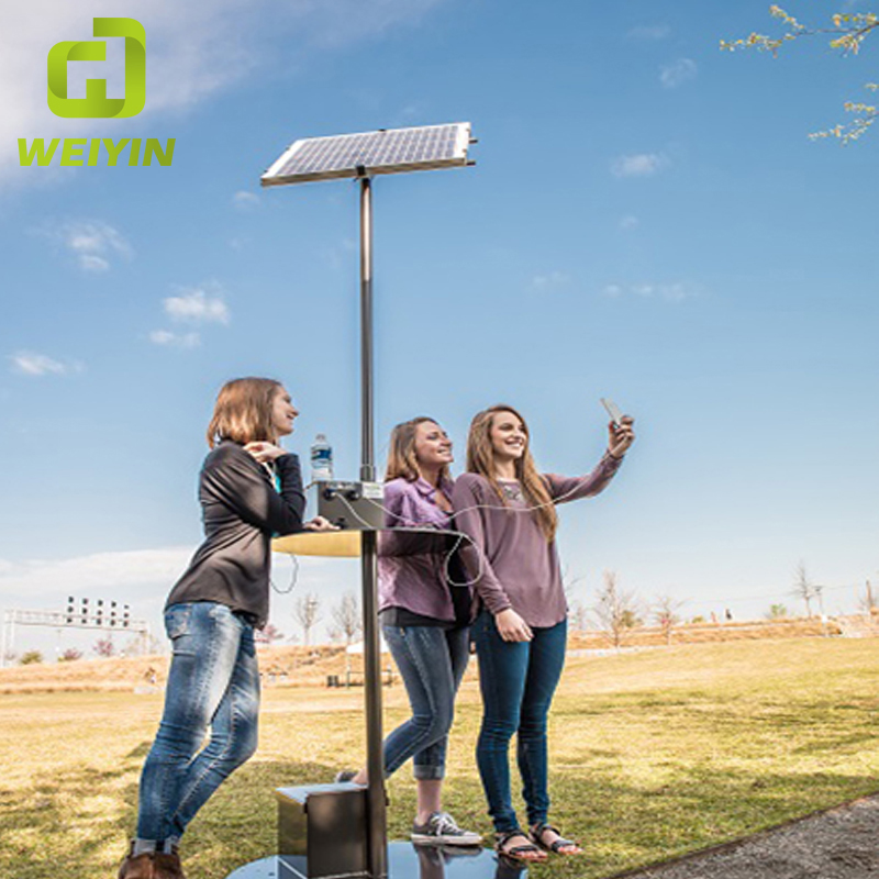 Напольная солнечная станция мобильного телефона поручая полюса для умного города