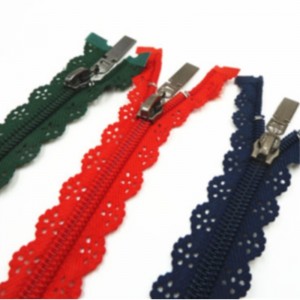 Нежная и модная кружевная нейлоновая молния 6