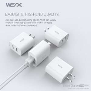 WEX - V24 Dual USB зарядное устройство, зарядное устройство, адаптер питания