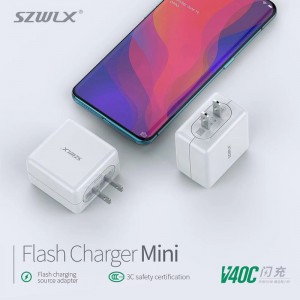 WEX - V40C OPPO VOOC адаптер для зарядки вспышкой, настенное зарядное устройство, дорожное зарядное устройство