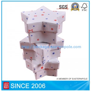 Подарочная коробка в форме звезды