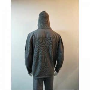 Свитер с серым капюшоном RLMS0004F