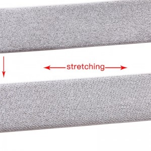 11 # Матовый Серебряный Блеск Хорошее Качество Высокая Эластичность Индивидуальные Тканые 1,8-дюймовые Ленты Эластичная Лента Мет...