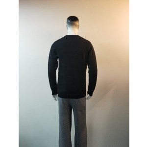 Свитер с принтом черного цвета RLMS0028F