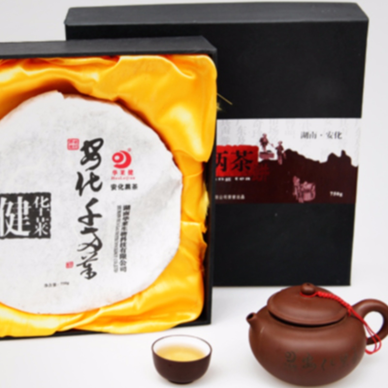 Двести чай торт Хунань Аньхуа черный чай оздоровительный чай