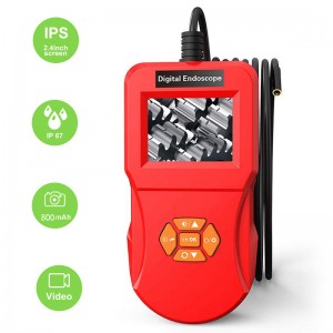 USB-эндоскоп с 4.3-дюймовым дисплеем Borescope Inspection 1080P HD Snake Camera 8 светодиодов Многофункциональный эндоскоп для машины