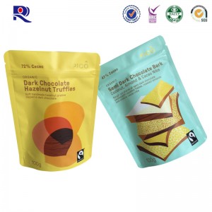 Алюминиевая фольга мешочек с молнией для упаковки шоколада или другой пищи 100 г 250 г 500 г и т. Д.
