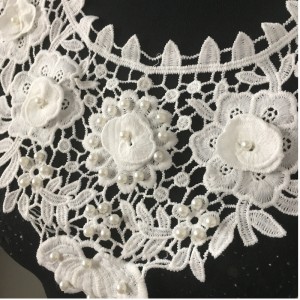 Новое поступление шейный воротник с бисером аппликация кружева