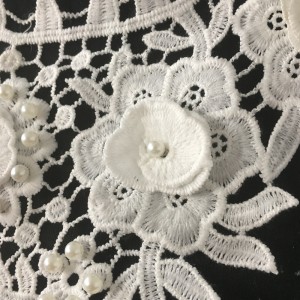 Новое поступление шейный воротник с бисером аппликация кружева